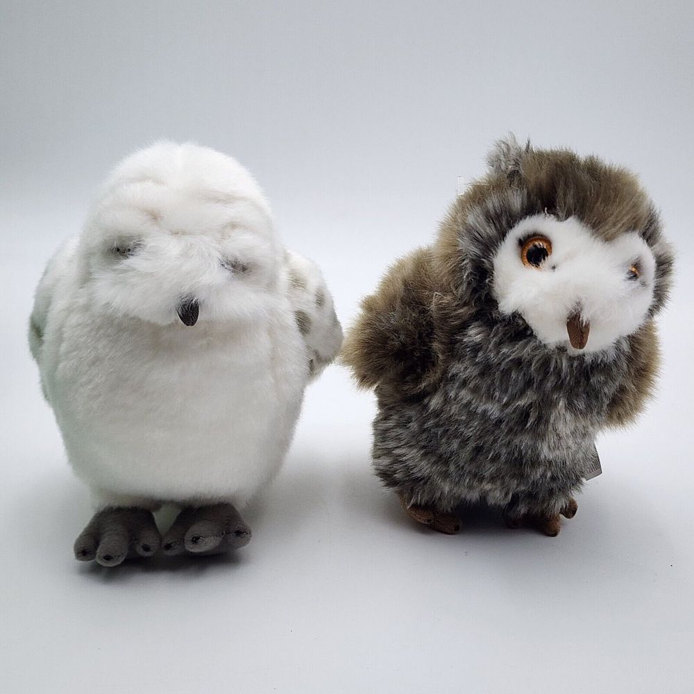 Lot of 2- Wizarding World of Harry Potter Hedwig Owl Plush 6" Stuffed Animal Toy
